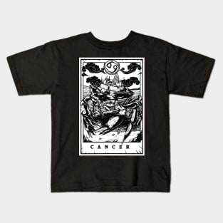 Cancer Zodiac Tarot Kids T-Shirt